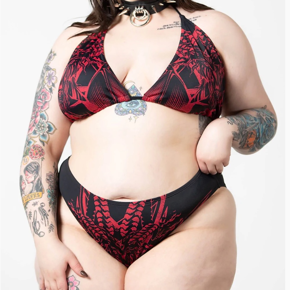 Killstar Beast Babe Plus Size 2-Piece Swimsuit 4XL NEW